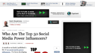 Chris Voss Makes #18 On Forbes Top 50 Social Media Power Influencers I’m glad someone finally used metrics and analytics to measure my Social Media influence. Normally, it seems a popularity contest. Honored to be recognized. The Chris Voss Show just hit...