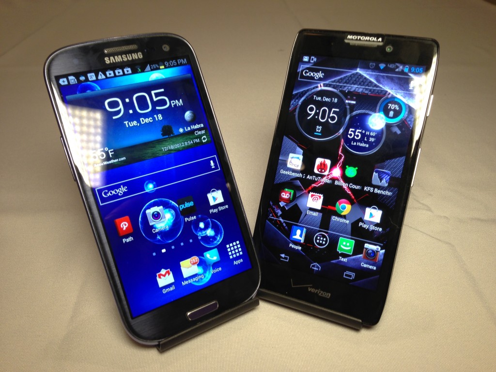 Samsung Galaxy S3 vs. Motorola Droid Razr Maxx HD Review