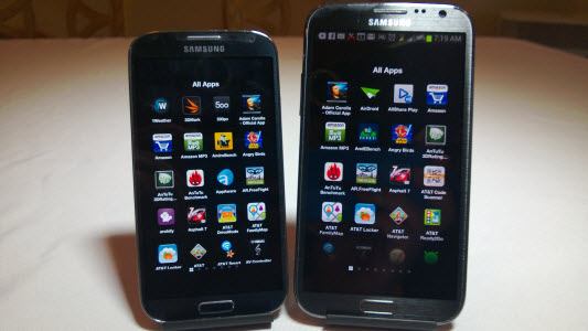 Samsung Galaxy S4 Vs Samsung Galaxy Note 2 Which Is Faster Better Benchmark Attmobilereview