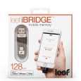 Leefco.com Leef iBRIDGE is the iOS mobile storage solution designed to easily expand the storage capacity on your iPhone, iPad, and iPod without ever worrying about deleting memories again.